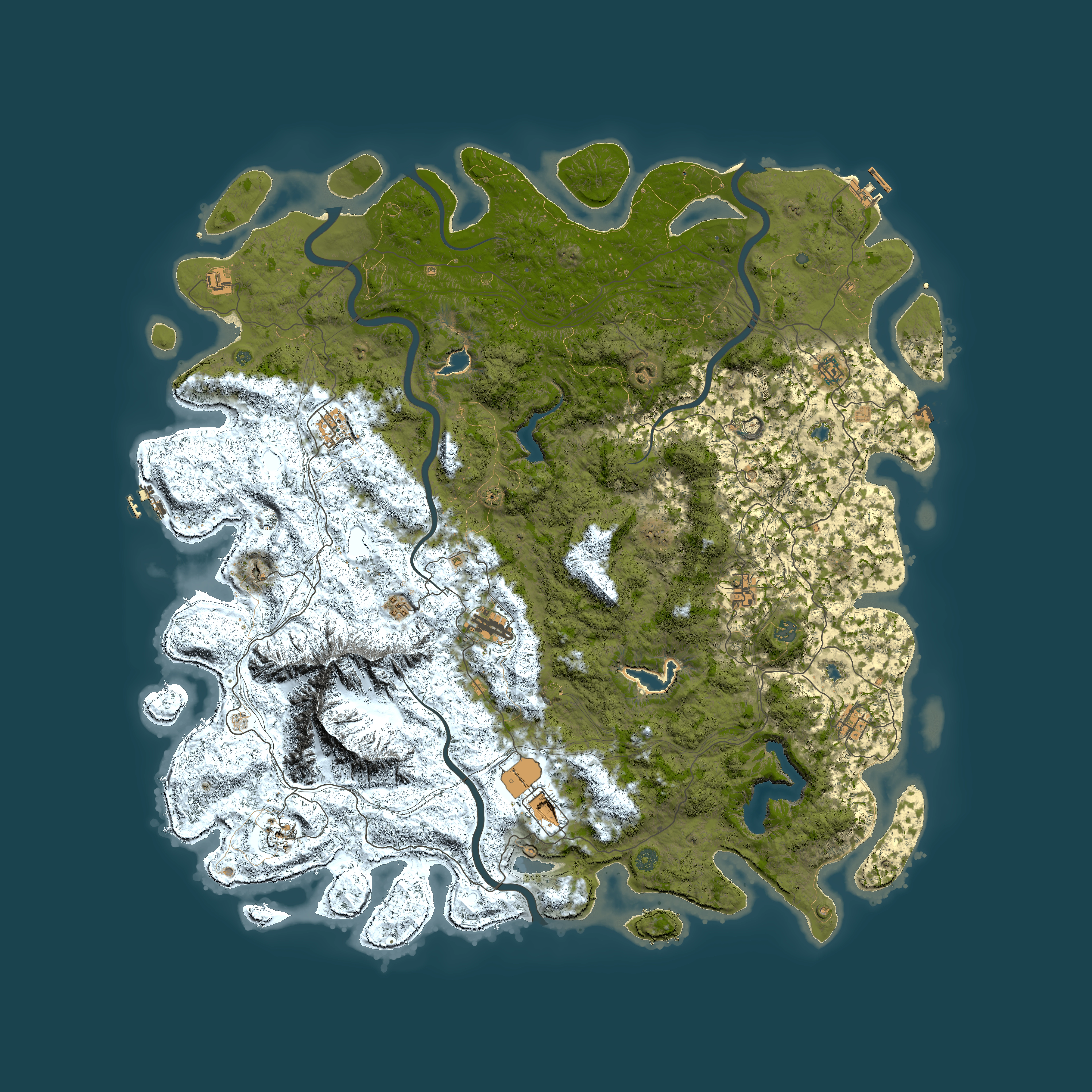 Full top-down render of Rust map seed 2123476857, 5800x5800m