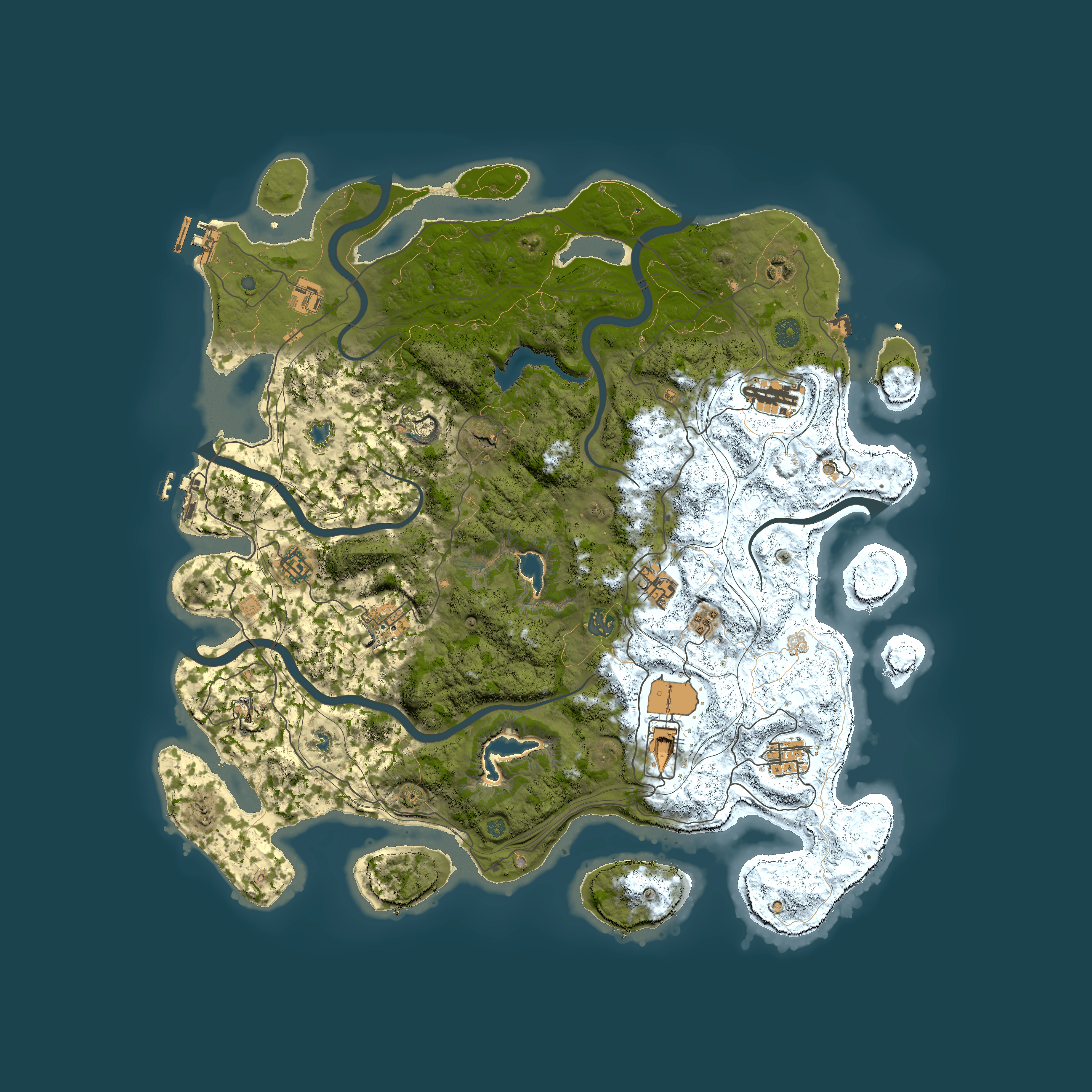 Full top-down render of Rust map seed 848098615, 4650x4650m