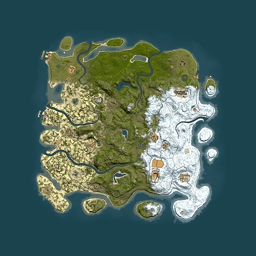 Rust map seed 848098615, 4650x4650m top-down preview