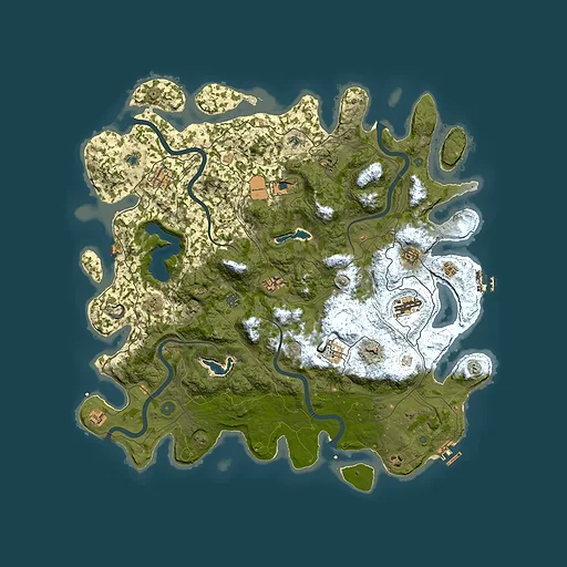 Rust map seed 1165645287, 4850x4850m top-down preview