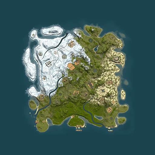 Rust map seed 1919618791, 4300x4300m top-down preview