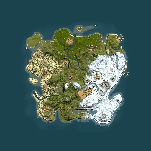 Rust map seed 1906174208, 3500x3500m top-down preview