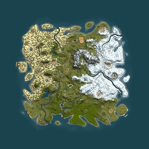 Rust map seed 1289370234, 5100x5100m top-down preview