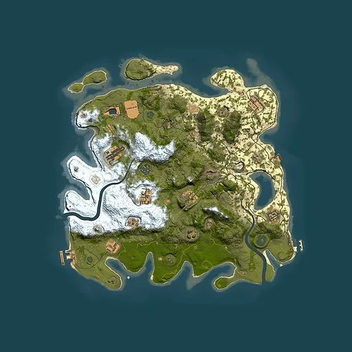 Rust map seed 1325970065, 3800x3800m top-down preview
