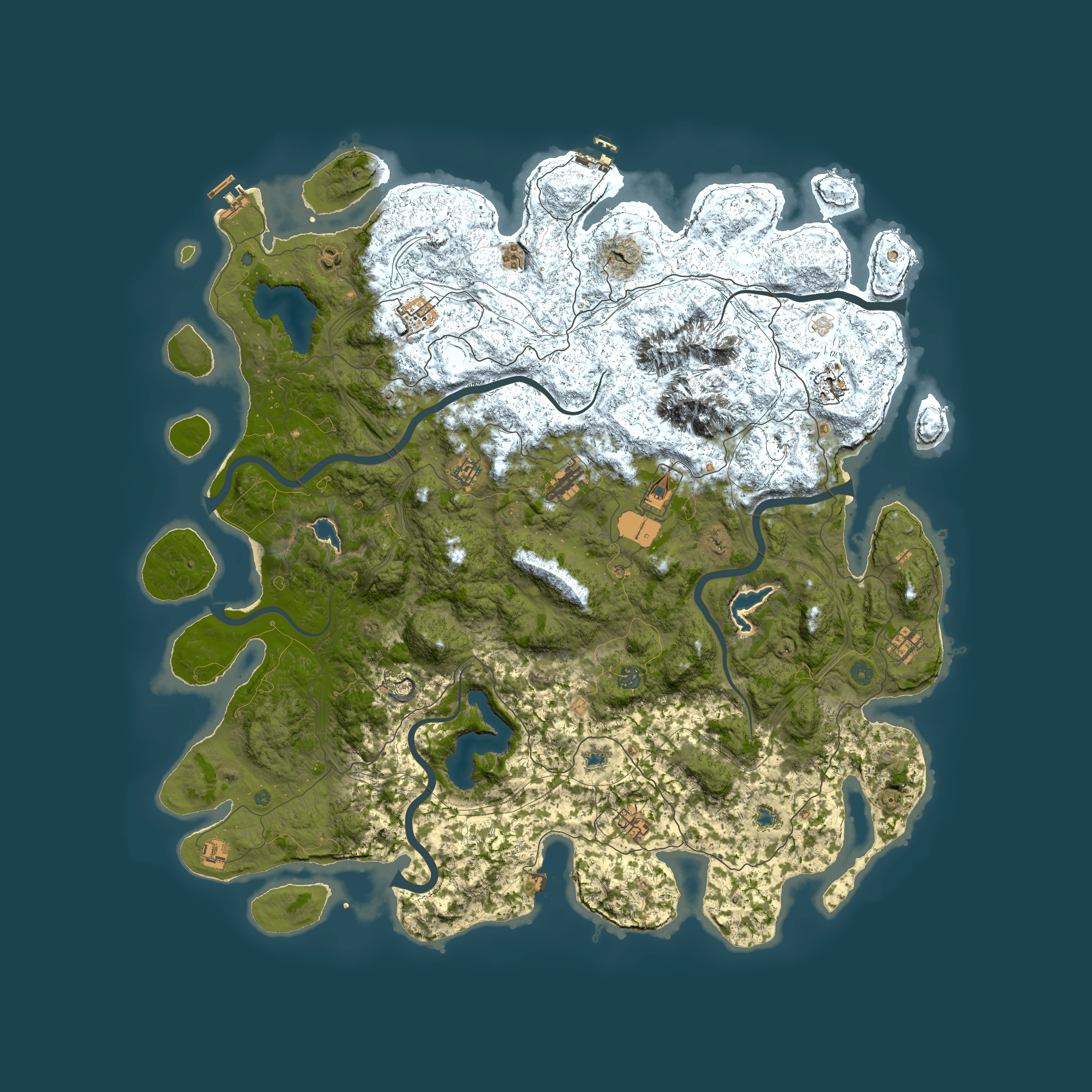 Full top-down render of Rust map seed 1849962183, 5550x5550m