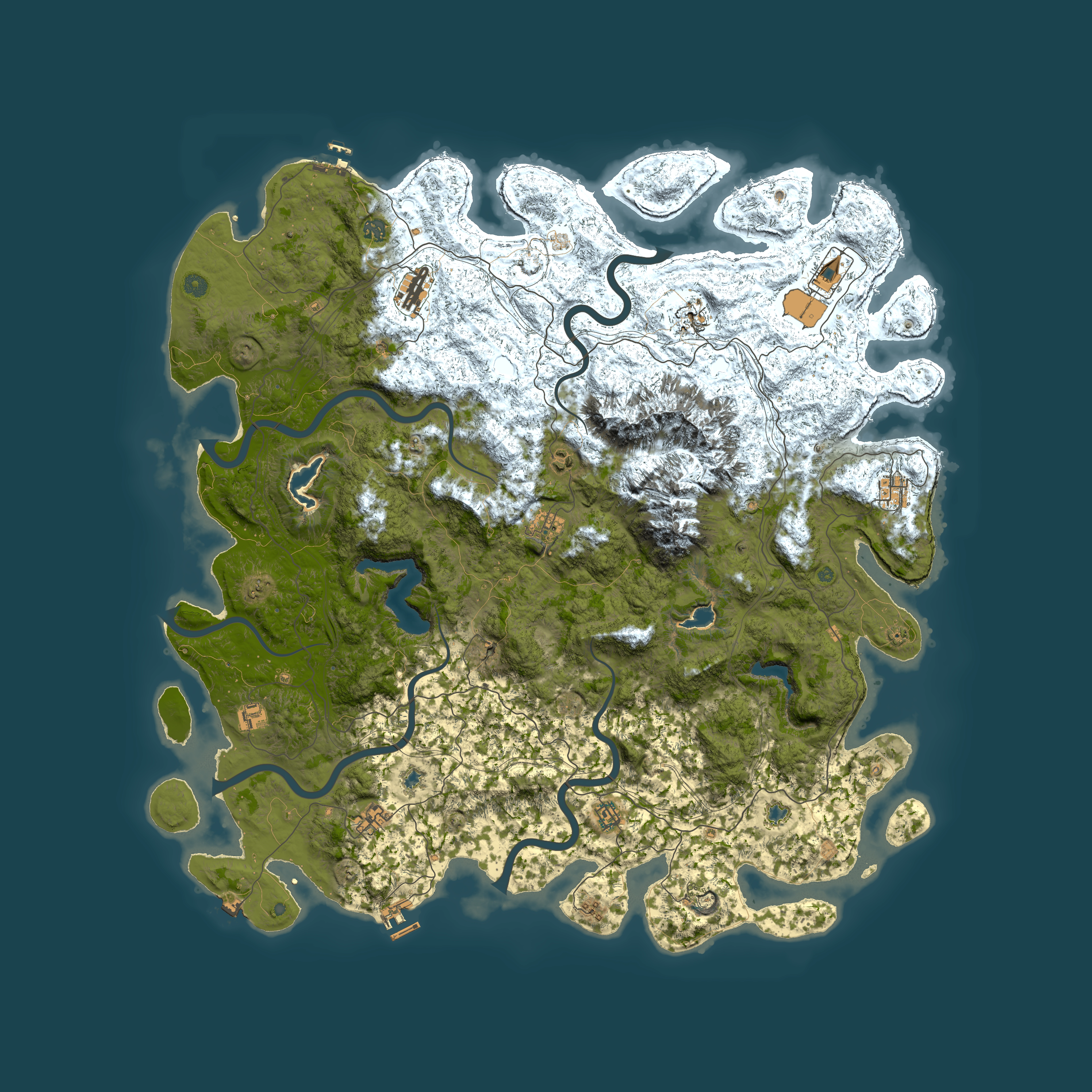 Full top-down render of Rust map seed 1632751742, 5650x5650m