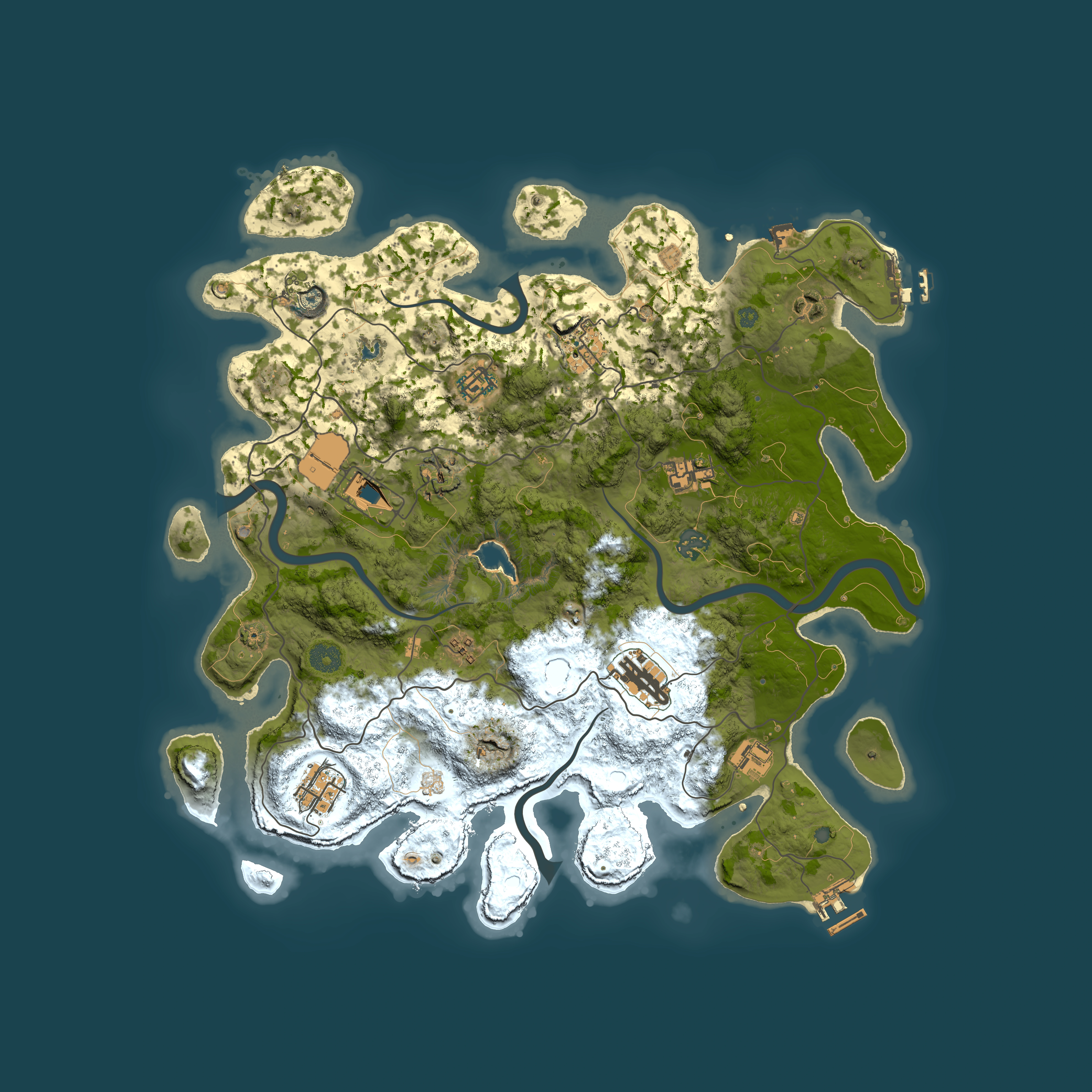 Full top-down render of Rust map seed 1471931667, 4050x4050m
