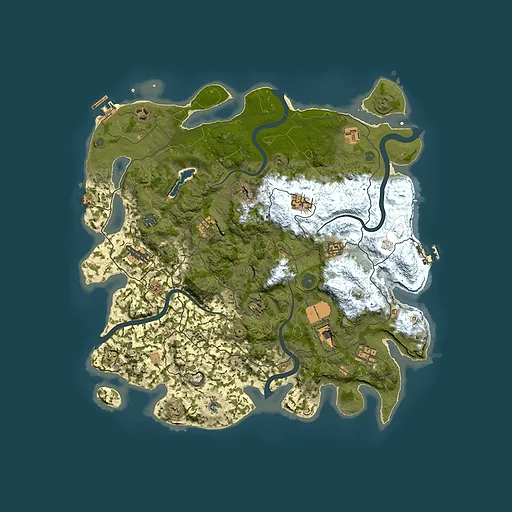 Rust map seed 1331384636, 4200x4200m top-down preview