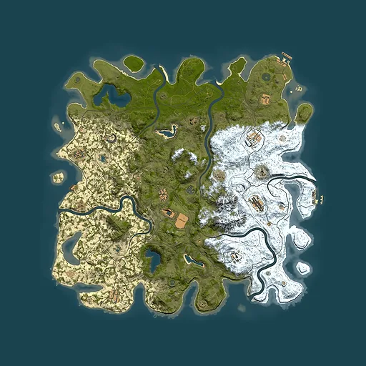 Rust map seed 1390294319, 5200x5200m top-down preview