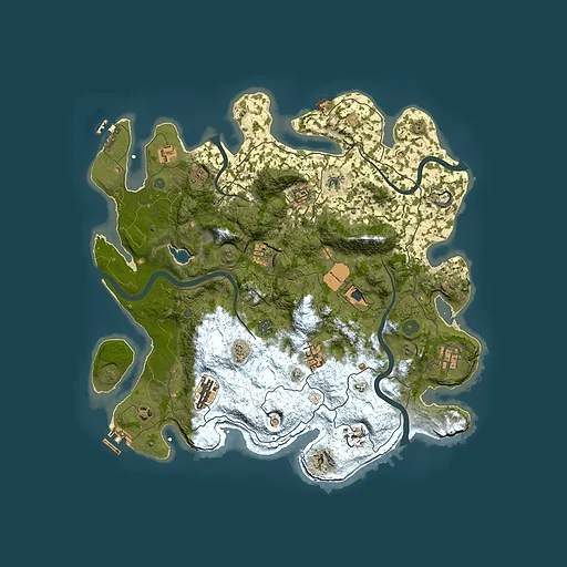 Rust map seed 14894498, 4200x4200m top-down preview