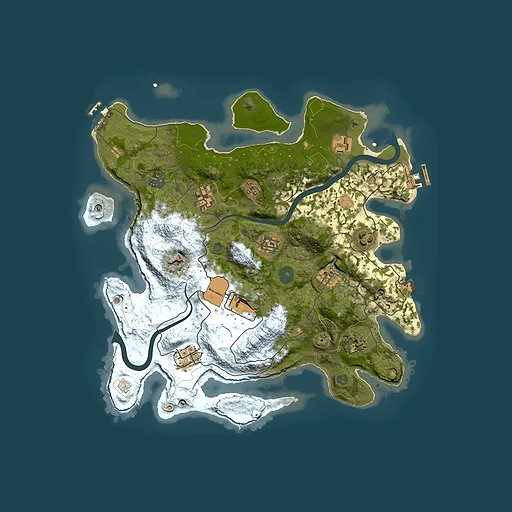 Rust map seed 1820091801, 3650x3650m top-down preview