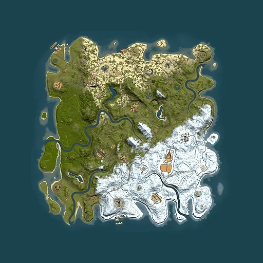 Rust map seed 2088144471, 4850x4850m top-down preview