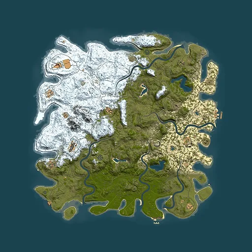 Rust map seed 388055974, 5700x5700m top-down preview