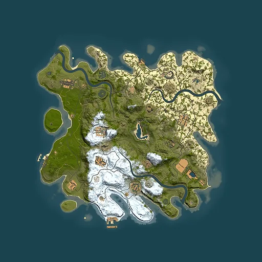 Rust map seed 1405180301, 4050x4050m top-down preview