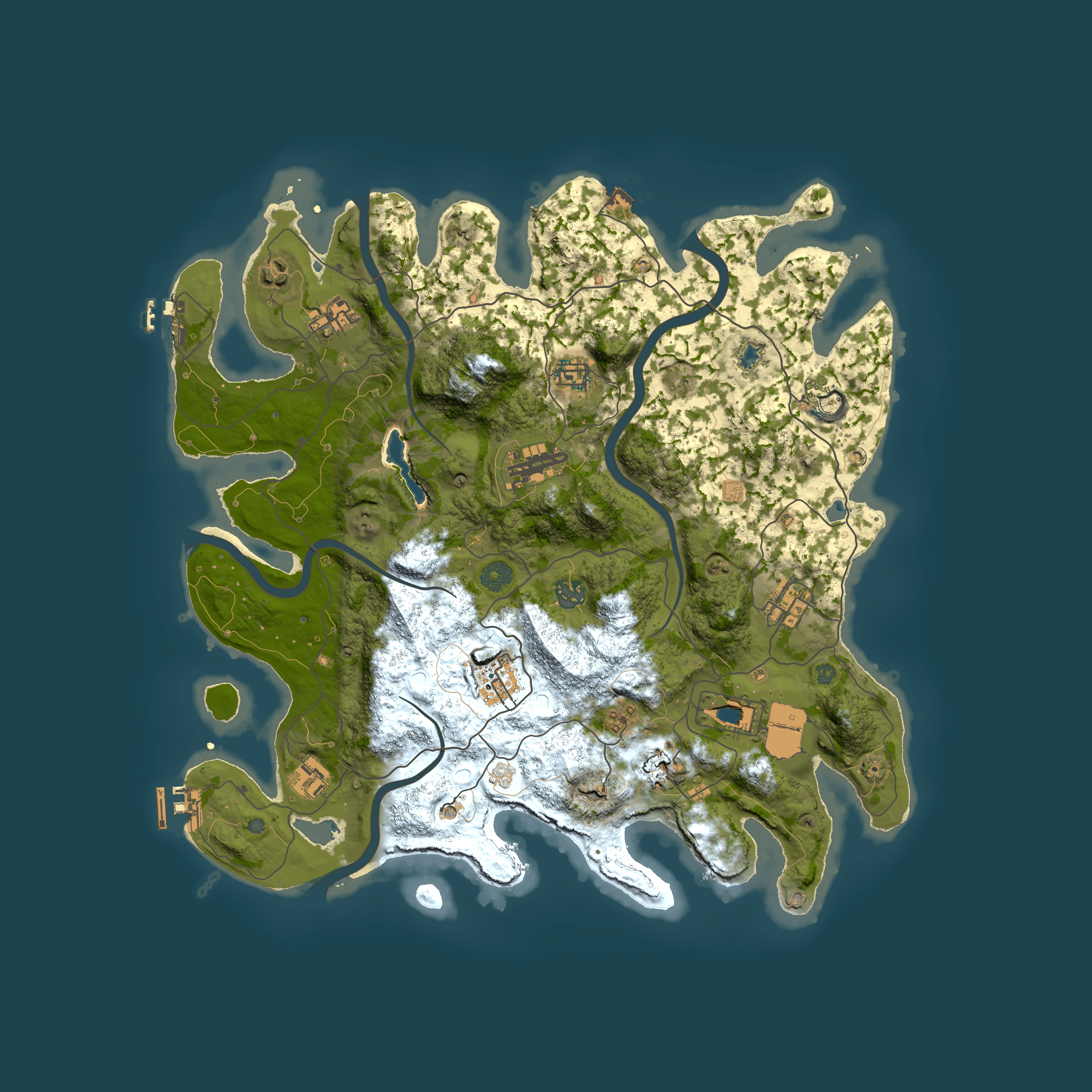 Full top-down render of Rust map seed 1531303954, 4100x4100m