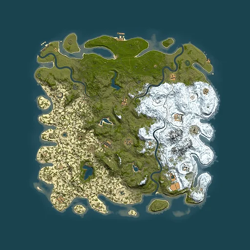 Rust map seed 292920191, 5500x5500m top-down preview