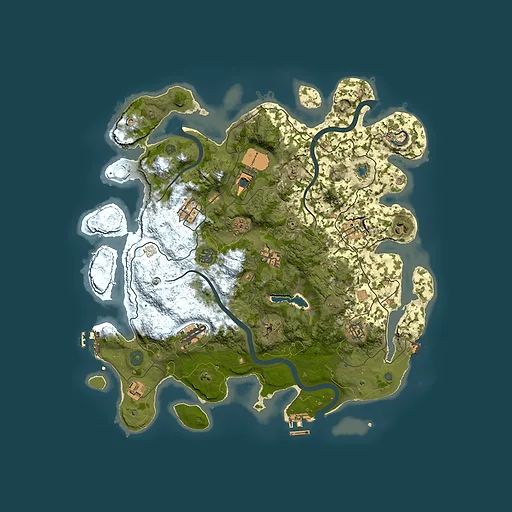 Rust map seed 570922812, 4000x4000m top-down preview