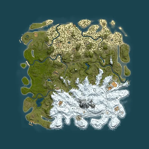 Rust map seed 1263505994, 5800x5800m top-down preview