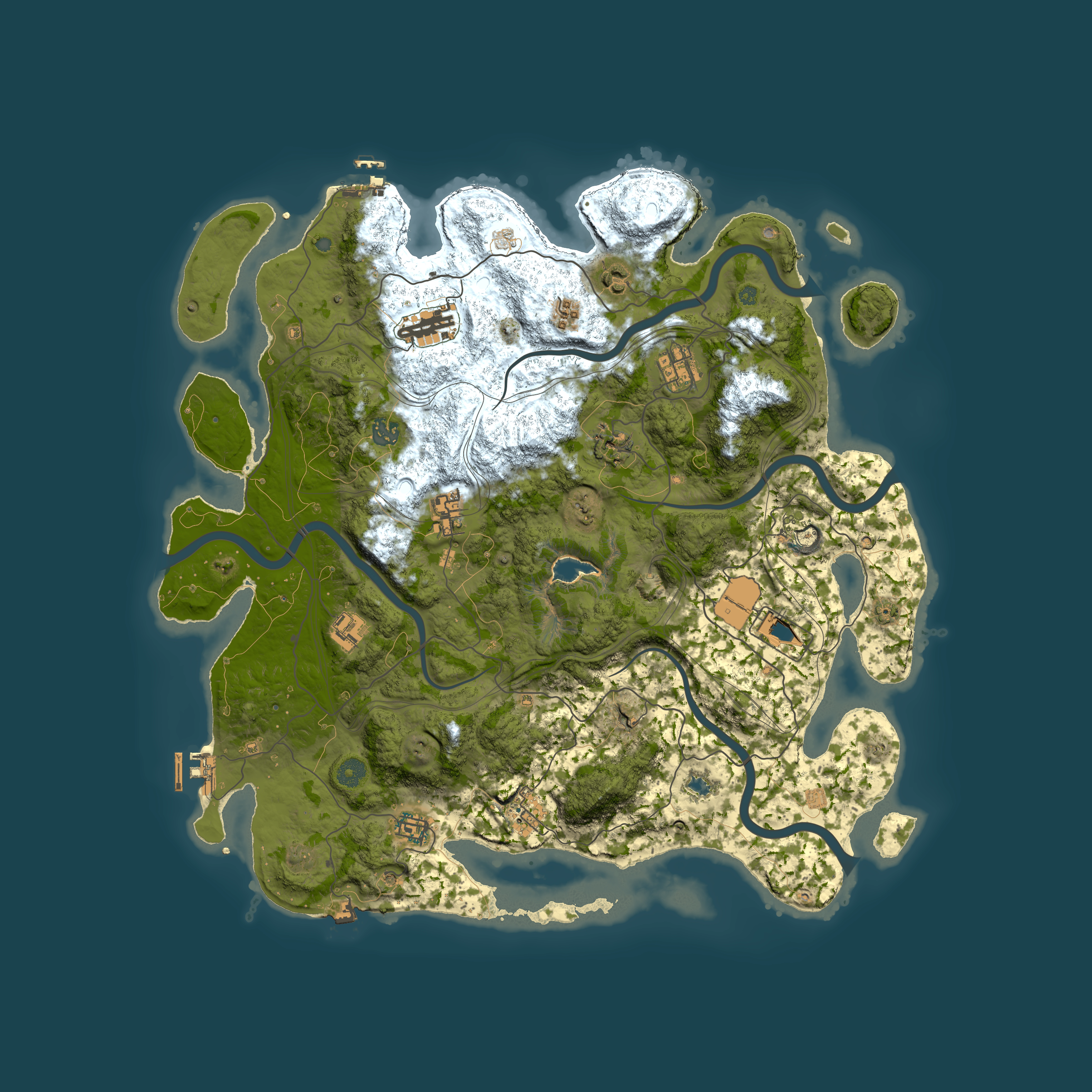Full top-down render of Rust map seed 1748960672, 4450x4450m