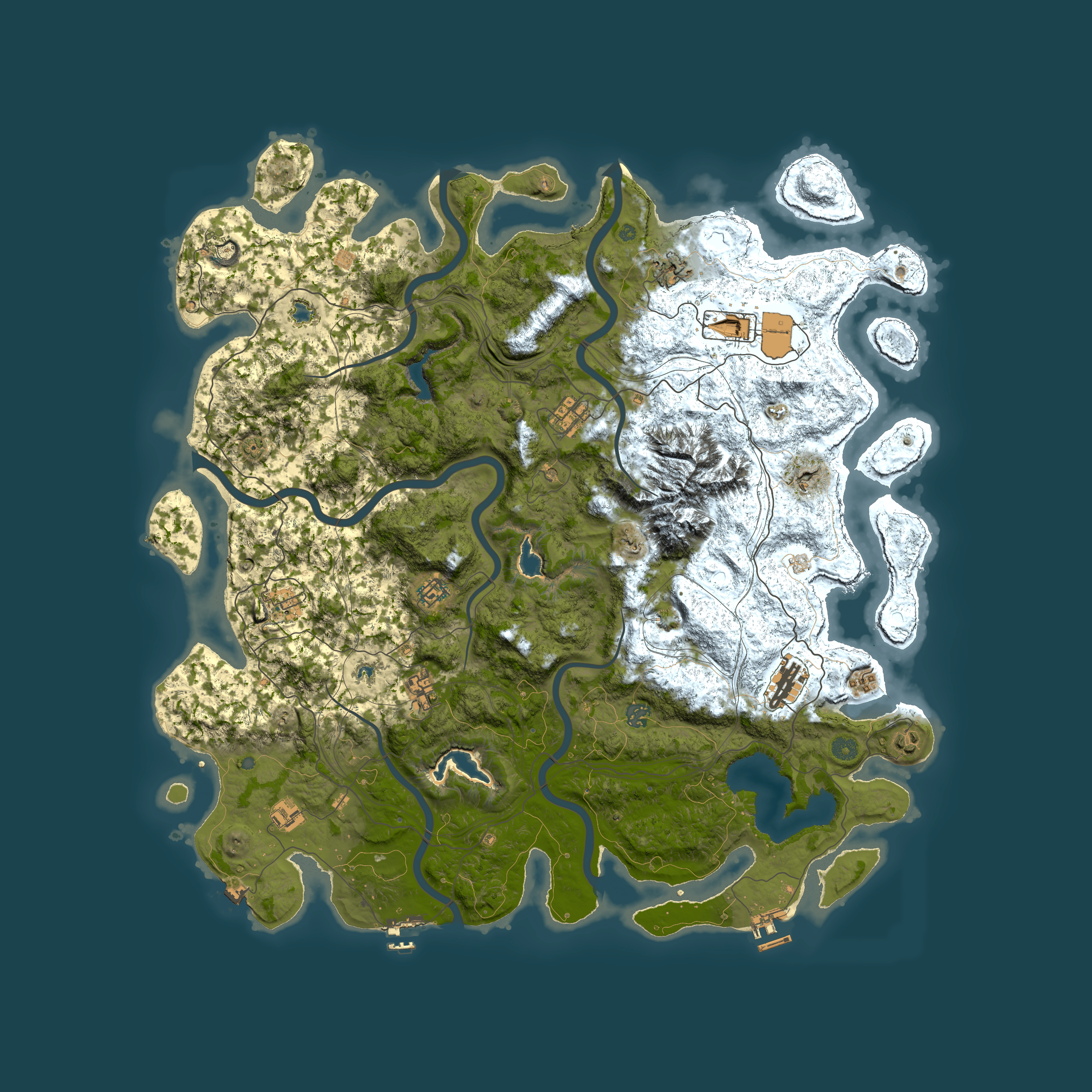 Full top-down render of Rust map seed 227296684, 5100x5100m