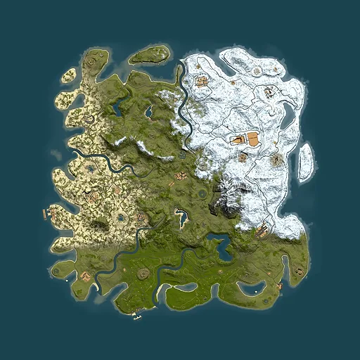 Rust map seed 1030075368, 5450x5450m top-down preview