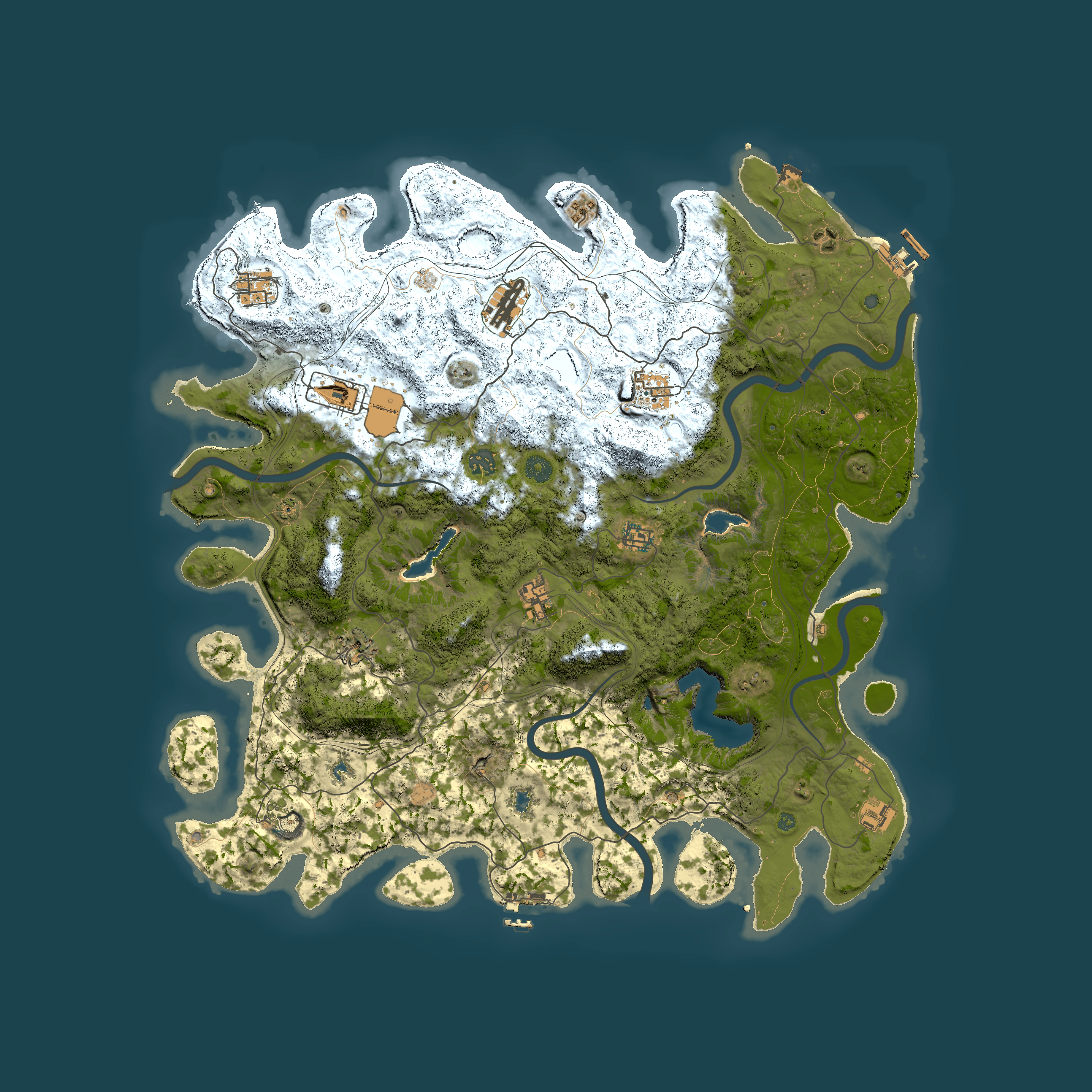 Full top-down render of Rust map seed 438807360, 4750x4750m
