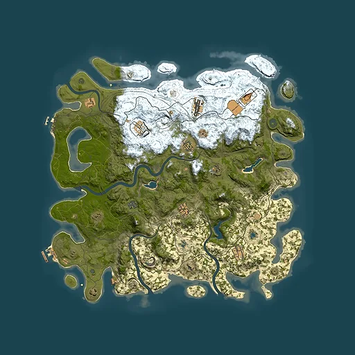 Rust map seed 532790808, 4850x4850m top-down preview