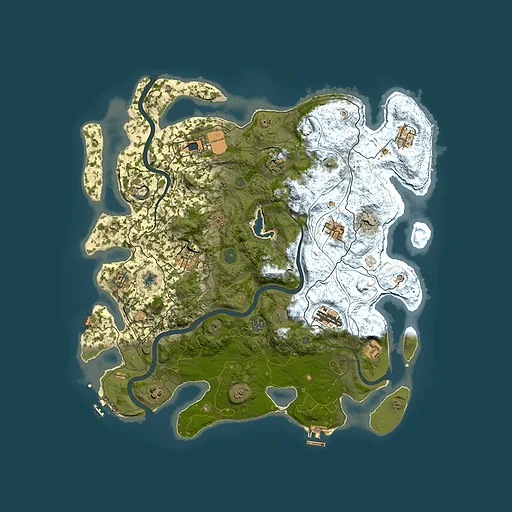 Rust map seed 735422030, 4350x4350m top-down preview