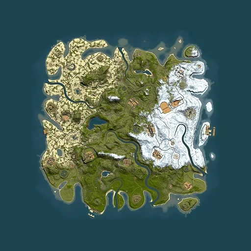 Rust map seed 1164022323, 4500x4500m top-down preview