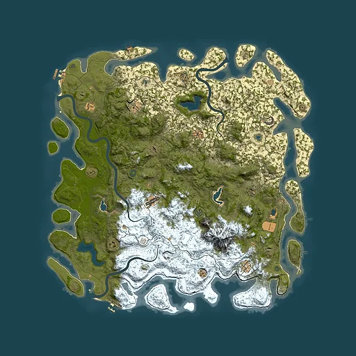 Rust map seed 1780065643, 5600x5600m top-down preview