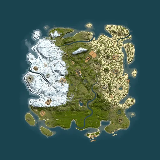 Rust map seed 1856021311, 4450x4450m top-down preview
