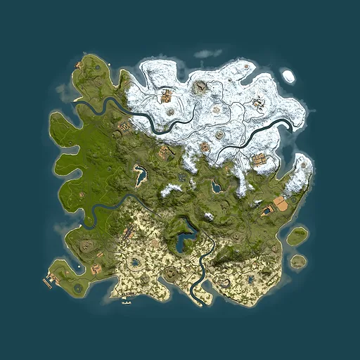 Rust map seed 1504045406, 4900x4900m top-down preview