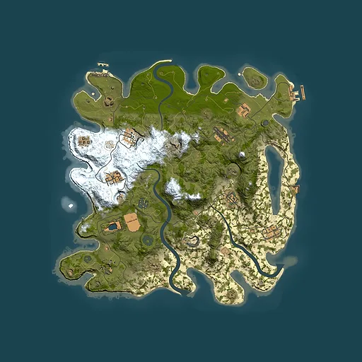 Rust map seed 1212593116, 3850x3850m top-down preview