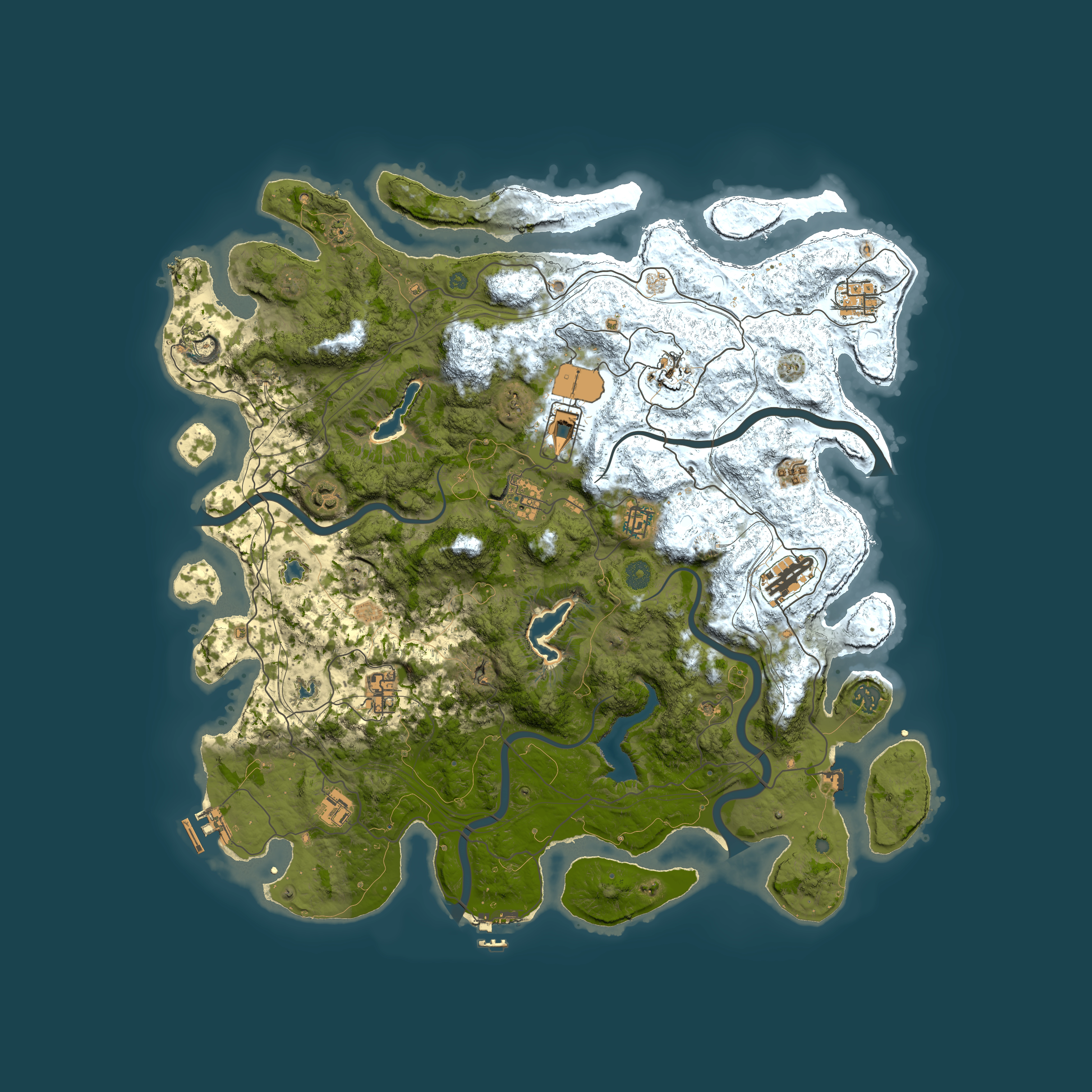 Full top-down render of Rust map seed 1087252028, 4650x4650m