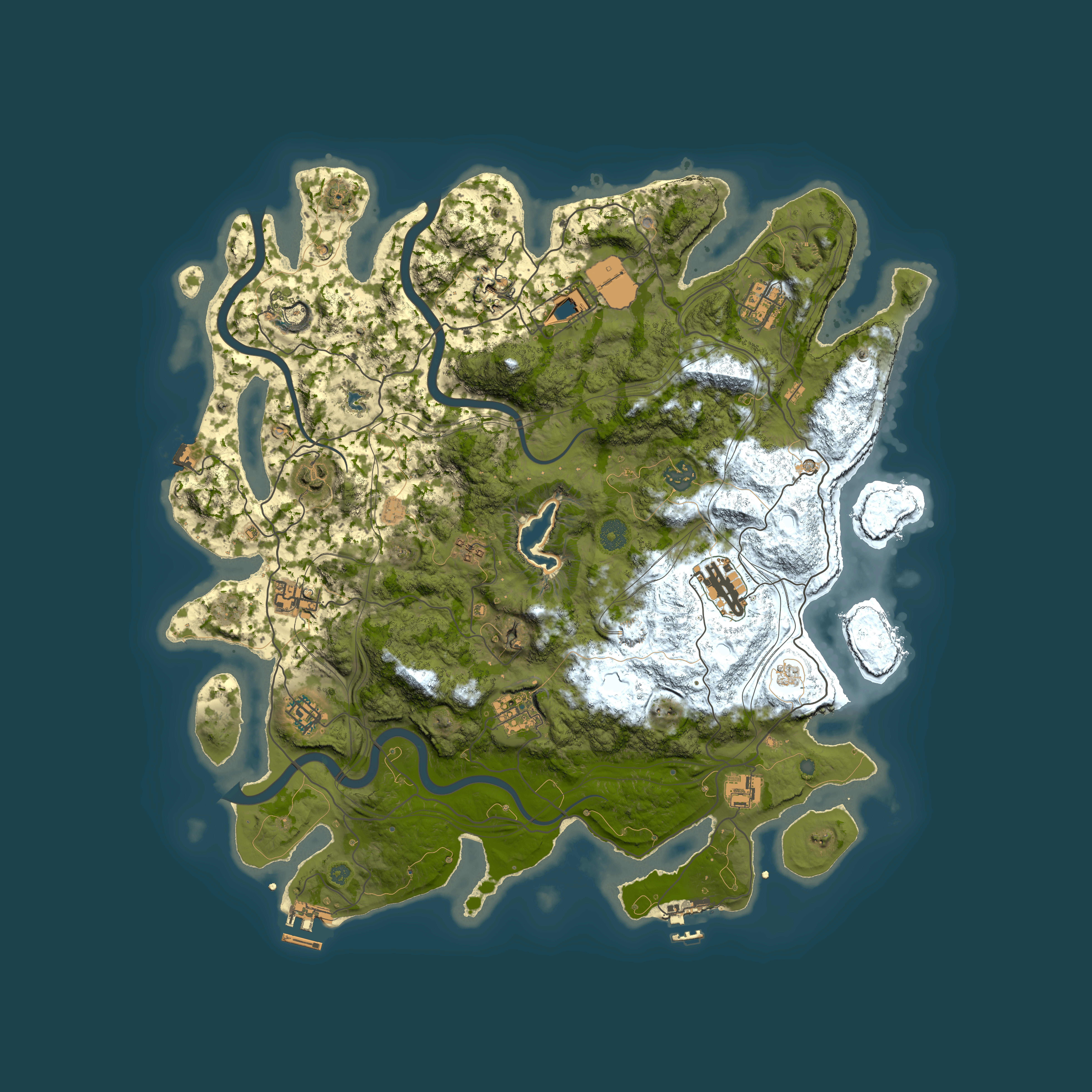 Full top-down render of Rust map seed 931303606, 4250x4250m