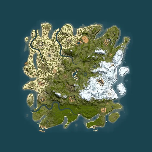 Rust map seed 931303606, 4250x4250m top-down preview