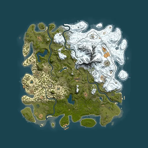 Rust map seed 1828424664, 5150x5150m top-down preview