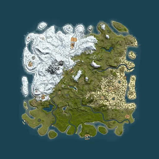 Rust map seed 1983939050, 5600x5600m top-down preview