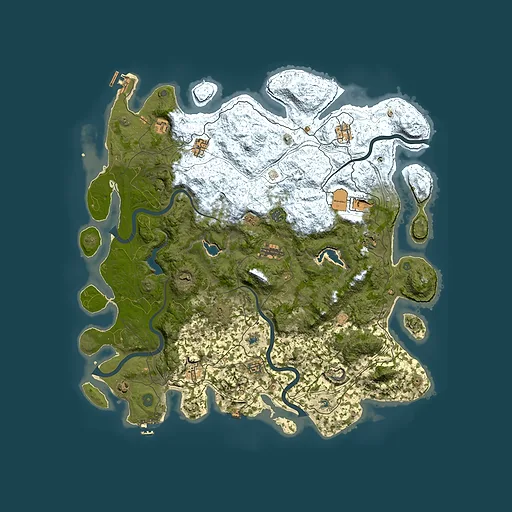 Rust map seed 671603935, 4950x4950m top-down preview