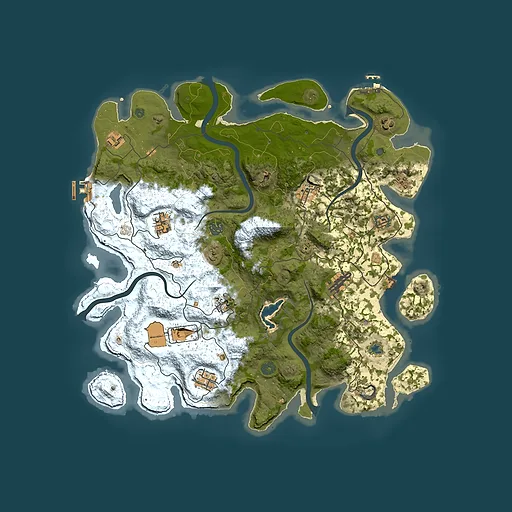 Rust map seed 339018696, 4200x4200m top-down preview