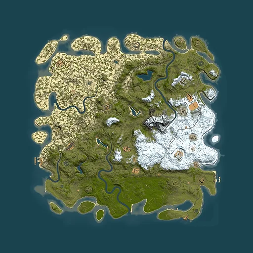 Rust map seed 511731690, 5700x5700m top-down preview