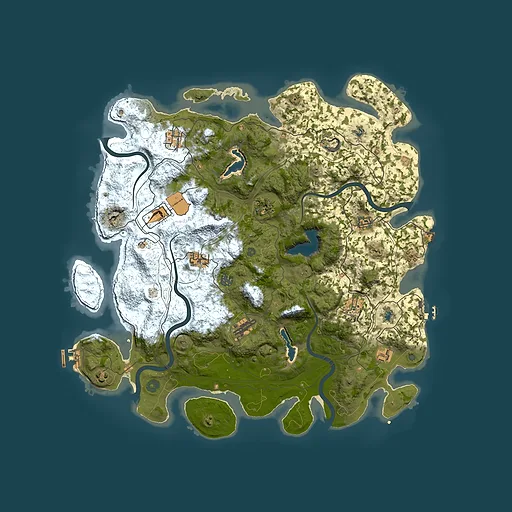 Rust map seed 234790430, 4600x4600m top-down preview