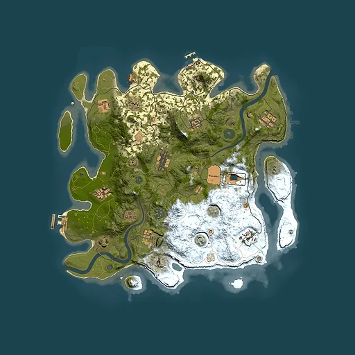 Rust map seed 348900420, 3700x3700m top-down preview