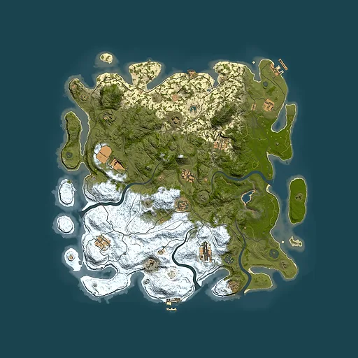Rust map seed 313535070, 4350x4350m top-down preview