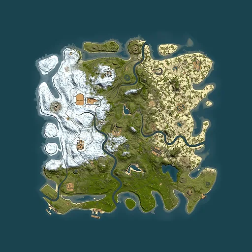 Rust map seed 1907427293, 4550x4550m top-down preview