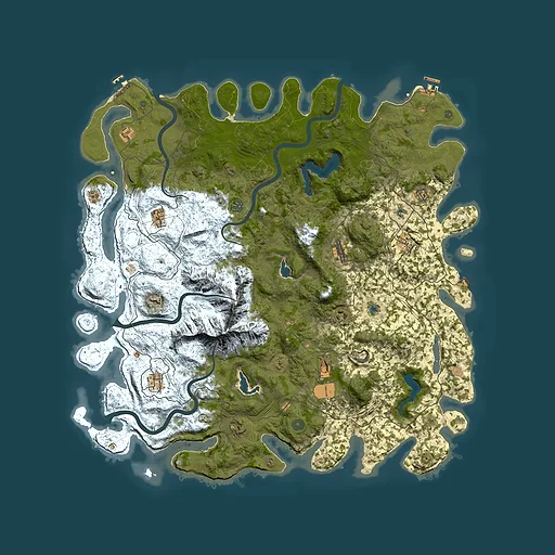 Rust map seed 590395398, 5500x5500m top-down preview