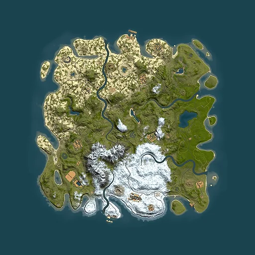 Rust map seed 1241081754, 5000x5000m top-down preview