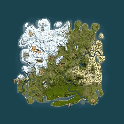 Rust map seed 1811141731, 4600x4600m top-down preview
