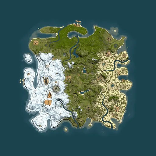 Rust map seed 2098849119, 4500x4500m top-down preview