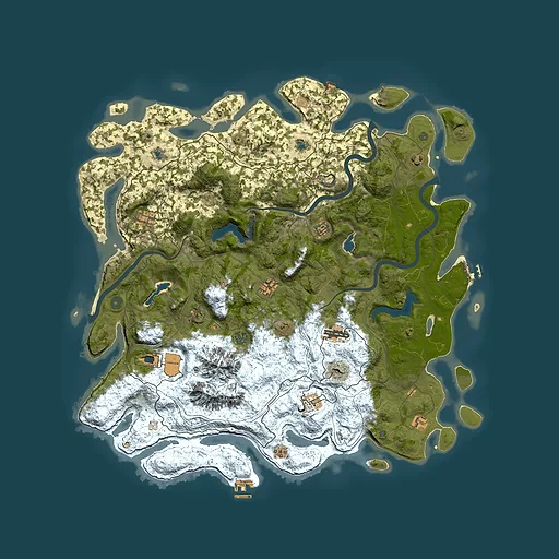 Rust map seed 1888714084, 5200x5200m top-down preview